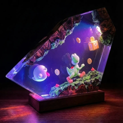 Mario Resin Lamp
